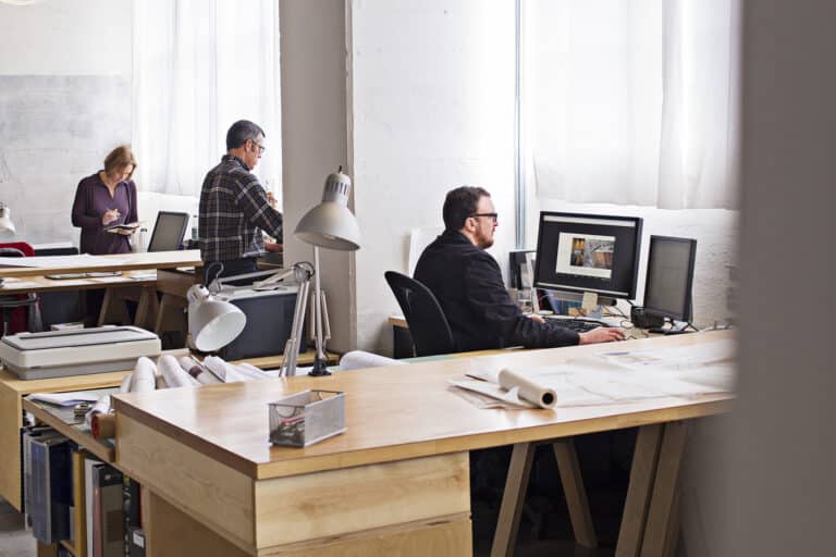 Architects in their office